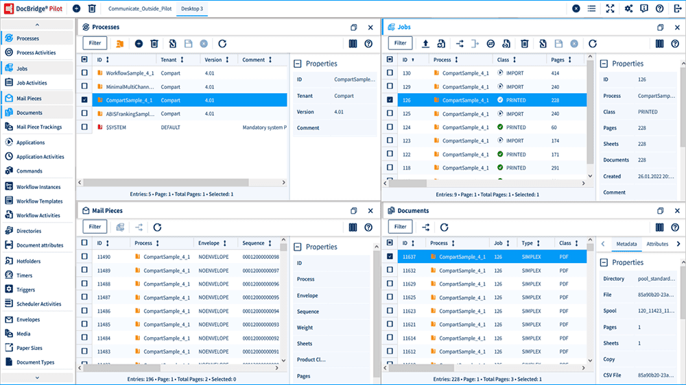 Output Management Software UI - User Interface Output Management Software UI - User Interface